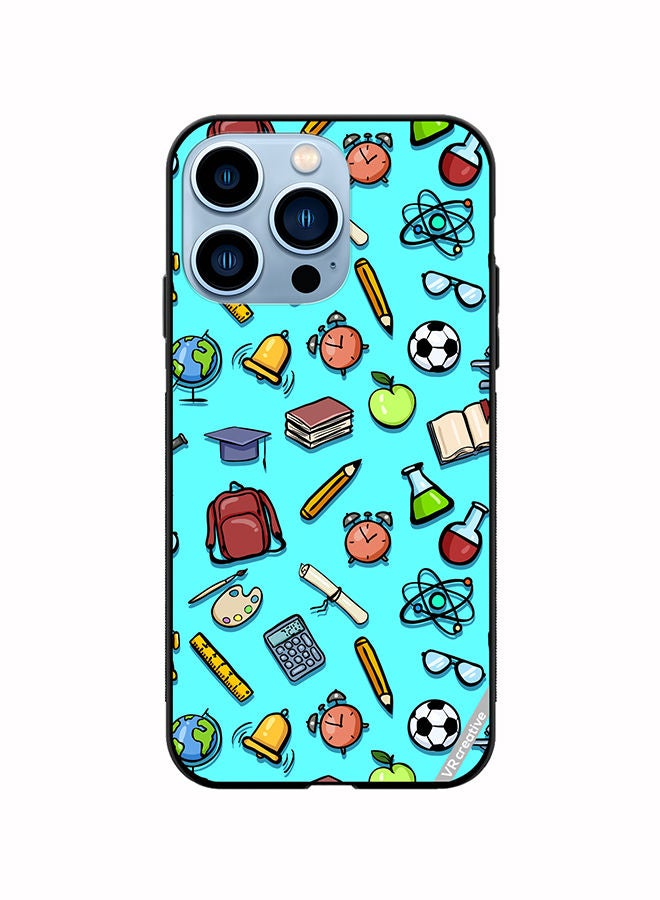 VR CREATIVE Protective Case Cover For Apple iPhone 13 Pro Cartoon School Color Design Multicolour - Image 1