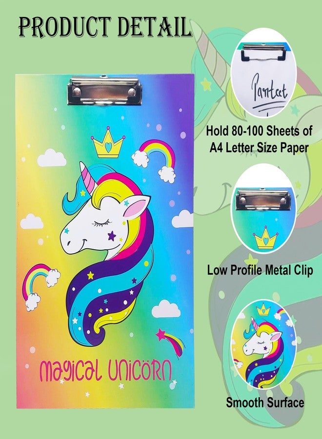 PARTEET Cardboard Standard A4 Letter Size for Students, Teacher, Woman and Kids, Low Profile Clip, Decorative Clipboards, Cute Clipboard BTS Pattern, Size 9" x 14" - Image 4