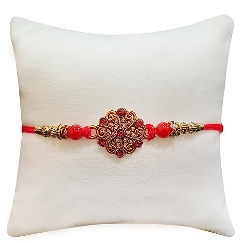 The Purple Tree Rakhi Cushion Gift Set for Brother, Rakhi for Brother(1 Filled Cushion, 1 Rakhi, Roli chawal) Rakshabandhan Gift for Brother, Best Rakhi Gift for Brother bhai Men CR07 - Image 3