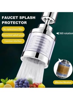 Best Choice Products 2 Pc Faucet Water Filter, 360 Degree Rotating Stainless Steel Sink Water Filter, High-Temperature Resistant Anti-Splash Faucet Filter for Home Kitchen Bathroom  - Image 1