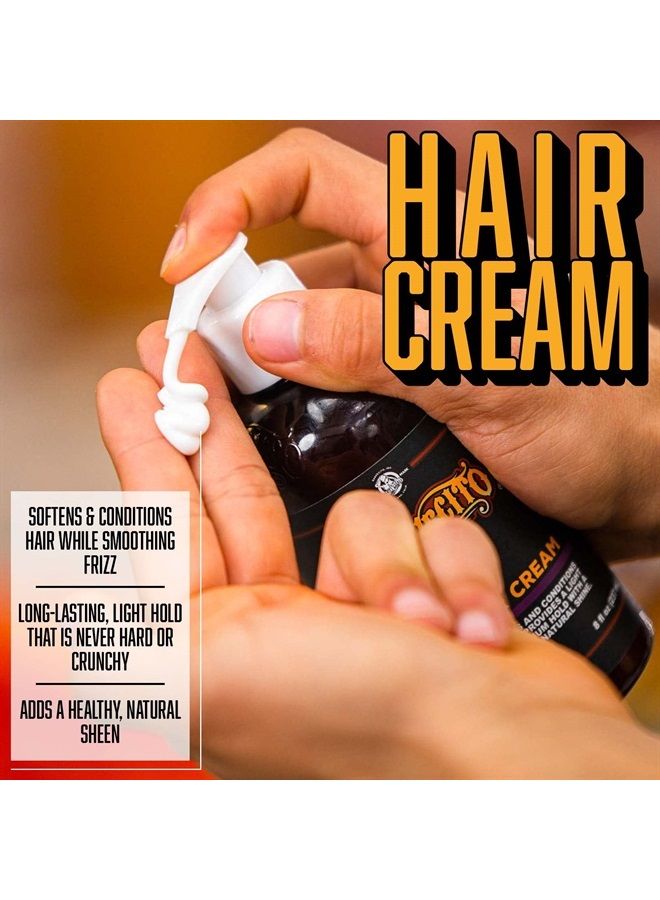 SUAVECITO Hair Cream 8 oz Pump Bottle Medium Shine All Day Light Hold - Image 3