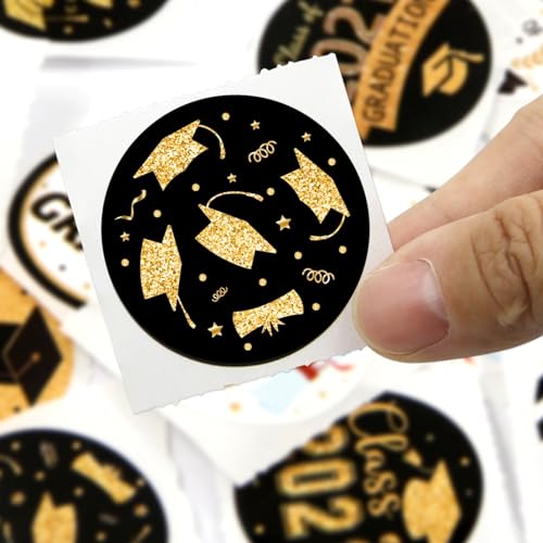 Fancy Land Graduation Stickers Class of 2025 500Pcs Perforated Roll Sticker Congrats Graduation Labels Grad Party Supply 1.5 Inch - Image 3