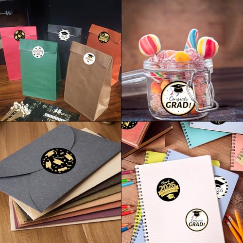 Fancy Land Graduation Stickers Class of 2025 500Pcs Perforated Roll Sticker Congrats Graduation Labels Grad Party Supply 1.5 Inch - Image 4