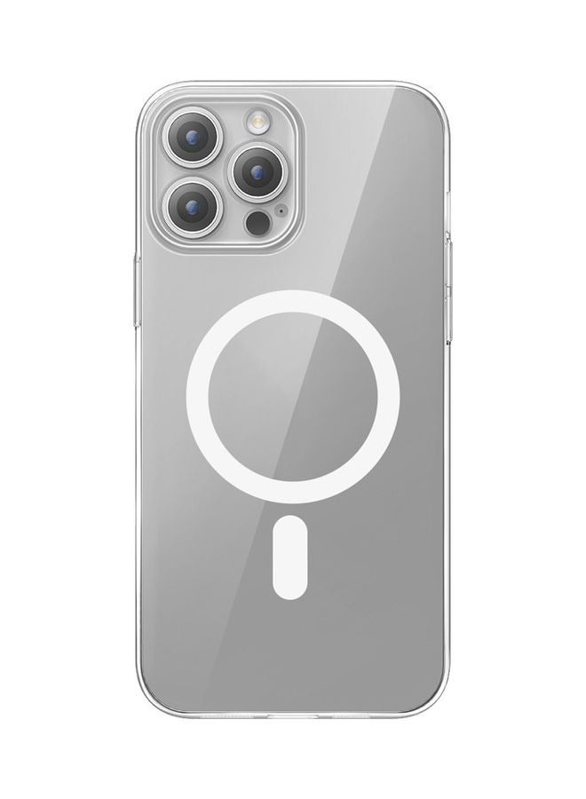 Captaintech iPhone 15 Pro Max 6.7 Inch Magsafe Slim Thin Magnetic Yellowing-Resistant Shock Absorption Anti-Scratch And Hard Back Crystal Cell Phone Case Clear - Image 1