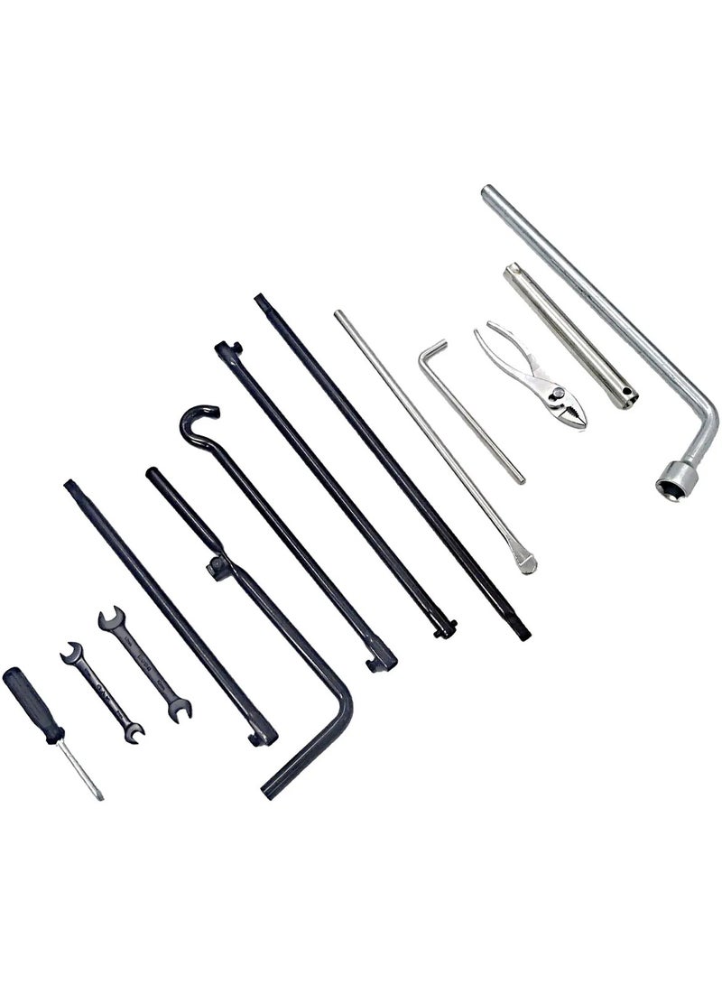 MTOOLS MTOOLS Car Jack Lever Kit Wheel Spanner For Car Tools Kit For Land Cruiser LC 08-19 LC200  - Image 4