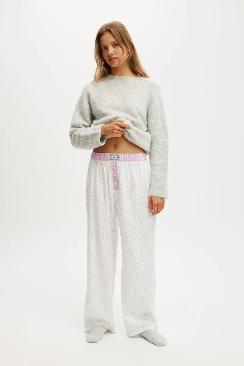 Body FLANNEL WIDE LEG PANT