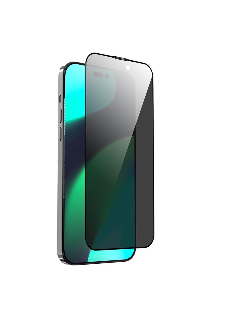 ديفيا حماية  شاشة  ايفون 14 – الخصوصية زجاج مقوى CSG عالي الألومنيوم 9H بتركيب تلقائي, استيكر حماية لقافه بمعيار عسكرية ضد الخدوش والكسر, وضوح عالي, طبقة طاردة للماء والزيت - Image 2
