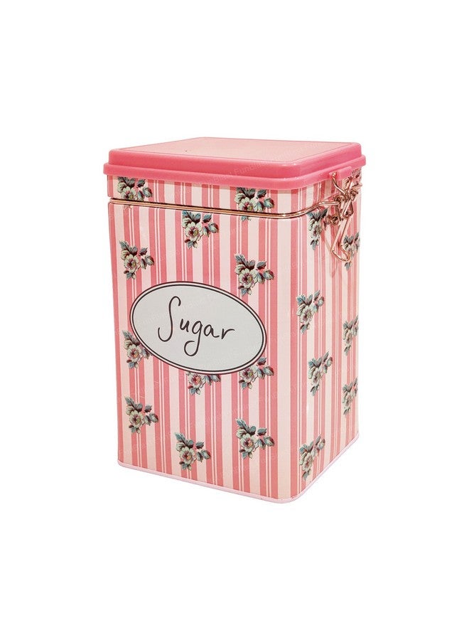 FunBlast صناديق تخزين الشاي والسكر من فن بلاست - منظم تخزين متعدد الاستخدامات من الصفيح لملحقات المنزل والمطبخ، مجموعة برطمانات لتخزين المنزل والمطبخ، حاوية دبا - 1000 مل (سكر) - Image 1