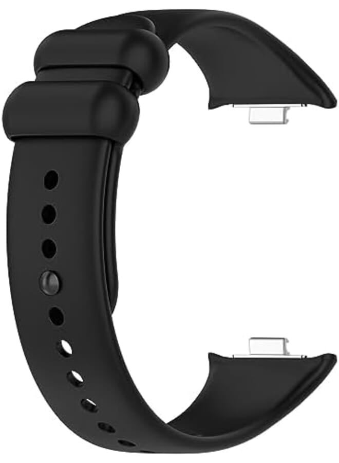 AWADUO Compatible With Xiaomi Smart Band 8 Pro Bands Replacement Silicone Wrist Watch Band Strap Soft And Durable For Men And Women Black - Image 2