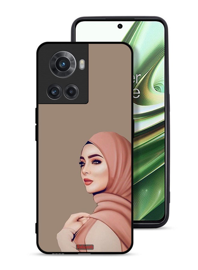 Tolwak OnePlus 10R 5G Protective Case Cover Beautiful Hijab Girl - Image 1