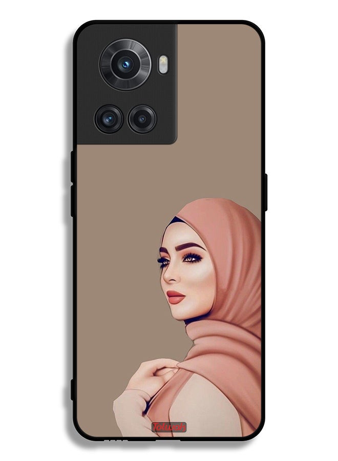Tolwak OnePlus 10R 5G Protective Case Cover Beautiful Hijab Girl - Image 2