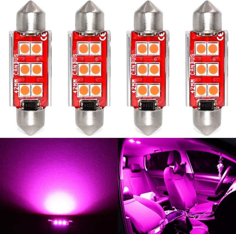 Phinlion Super Bright 578 LED Bulb - Purple (4 Pack) - Image 1