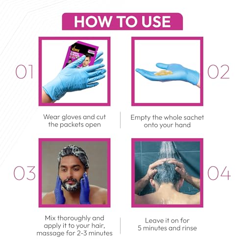 VCare Hair Color shampoo Black Only 5 Minute Root Hair Dye Coloring Kit Head, Moustache, Beard, Hands, Chest | No Parabens, Ammonia And Sulfates(15 ml Black) - Image 4