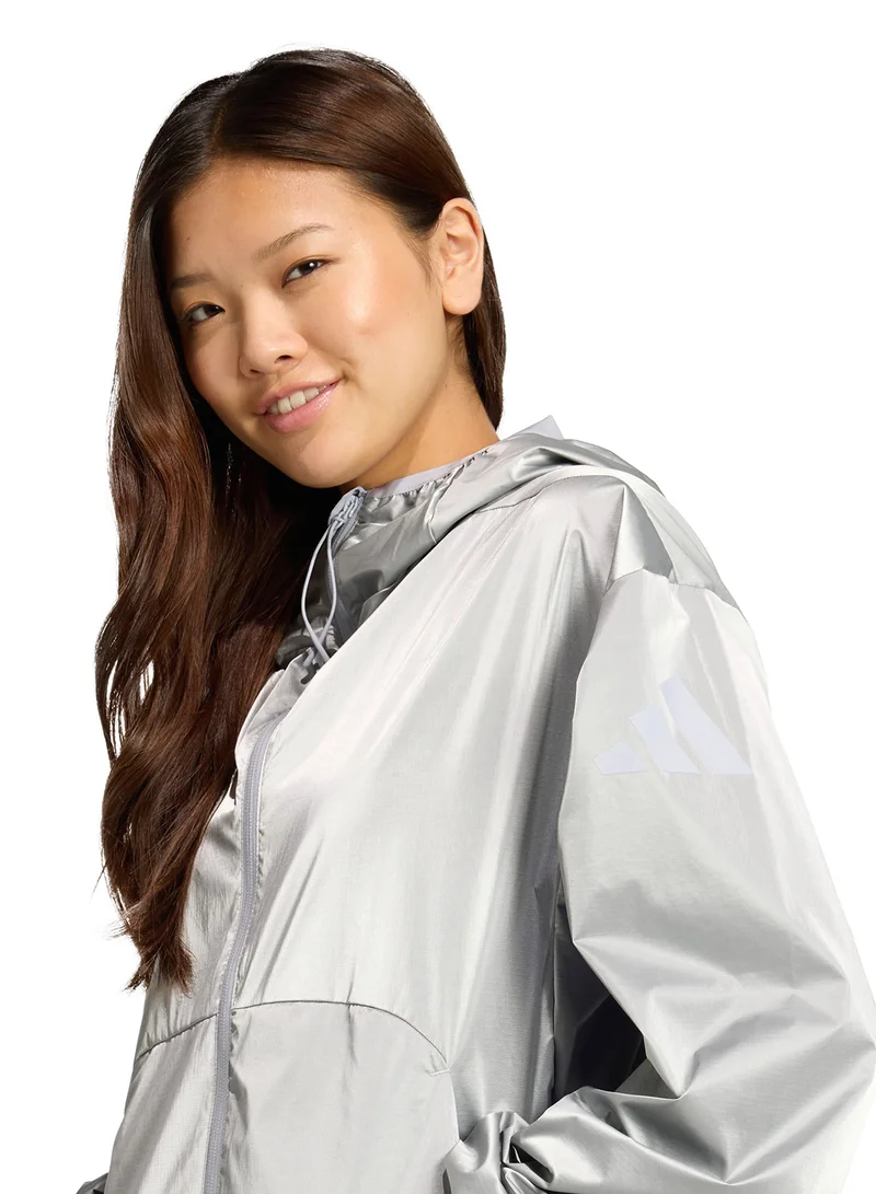 Adidas  City Tech Metallic Holiday Windbreaker for Women | Best Price UAE
