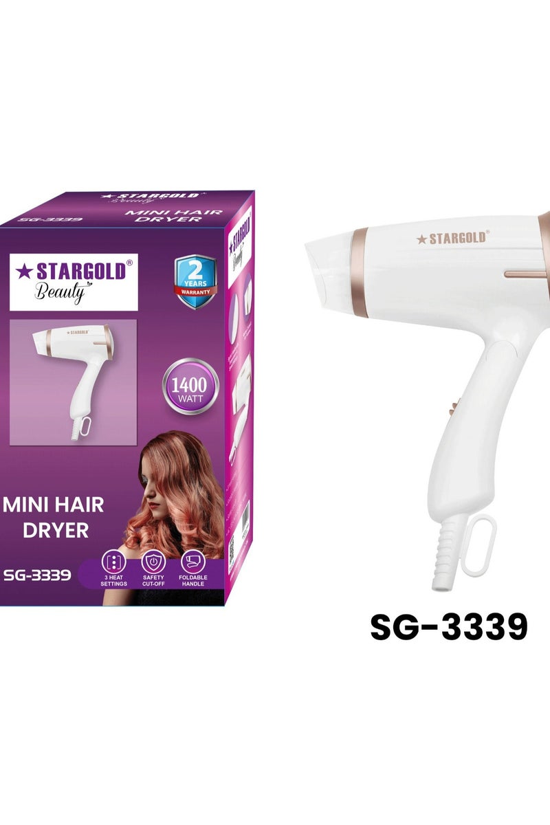 ستارجولد مجفف شعر صغير SG-3339 - Image 1