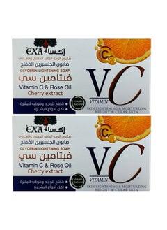 EXA Exa Glycerin Lightening Soap Vitamin C Rose Oil 100g - 2 pieces  - Image 1