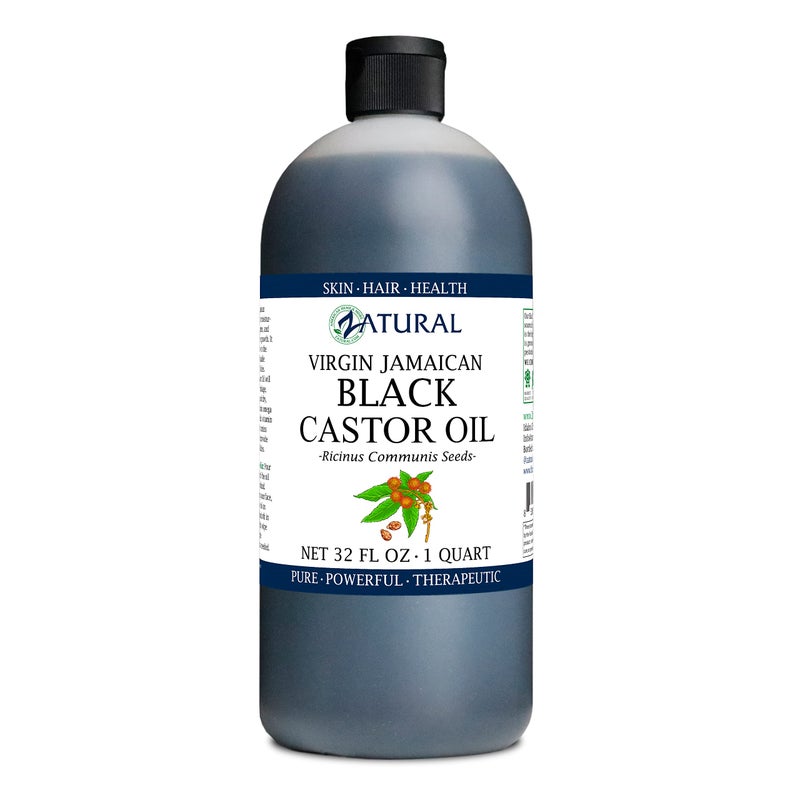 Zatural Black Castor Oil_100% Pure Tropic Jamaican Black Castor Oil (32 Ounce) - Image 2