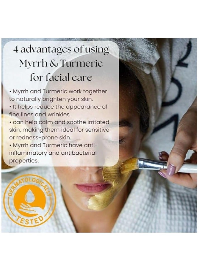 OGAILI Al Myrrh and Turmeric Elixir powder Natural Herbal skin Cleanser - Holistic Skin Transformation & Youthful Radiance & Even Skin Tone & Cruelty-Free and Chemical-Free 100G - Image 4