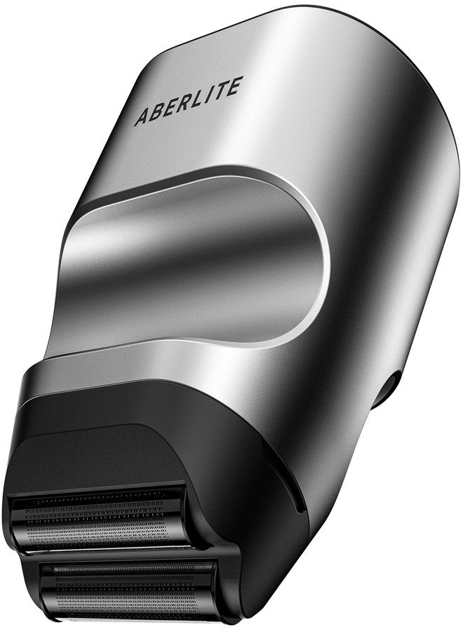 Aberlite Touch 2 Foil Head Shaver for Bald Men - Finishing Foil Shaver for Bald Head & Face, 0.05mm Ultra-Thin Foils for Razor-Smooth Results, Ergonomic Multi-Grip, Waterproof, USB-C Charging (Silver) - Image 1