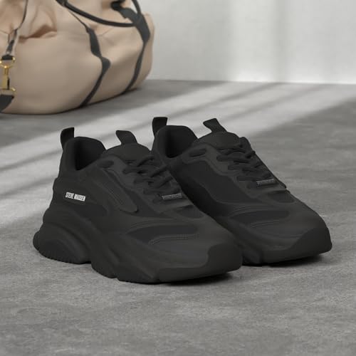 Steve Madden Women's Possession Sneaker, Black, 5.5 - Image 2