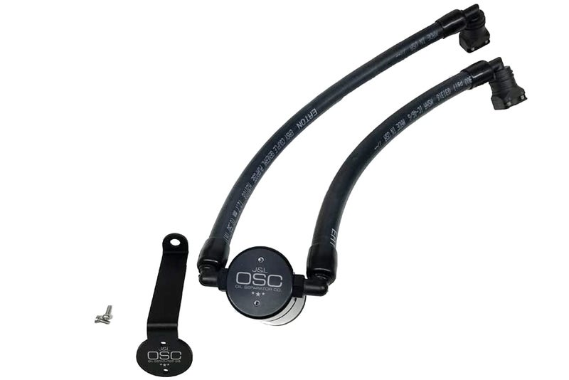 JLT Performance 3031P-B Oil Separator 3.0 Passenger Side, Black Anodized for 2015-2019 Edge Sport & 2016-2019 Lincoln MKX 2.7 Ecoboost
