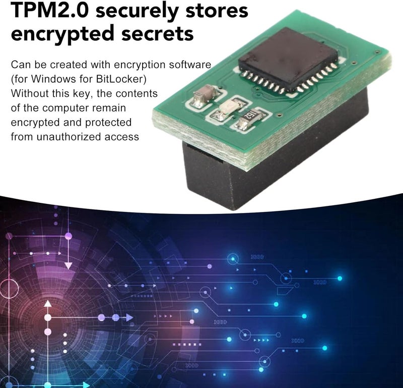 TPM 2.0 Encryption Security Module, TPM 2.0 Module, 14Pin SPI TPM 2.0 Encryption Security Module for 10 for 2.0, for Trusted for - Image 2