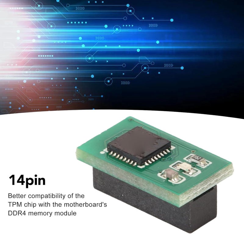 TPM 2.0 Encryption Security Module, TPM 2.0 Module, 14Pin SPI TPM 2.0 Encryption Security Module for 10 for 2.0, for Trusted for - Image 3