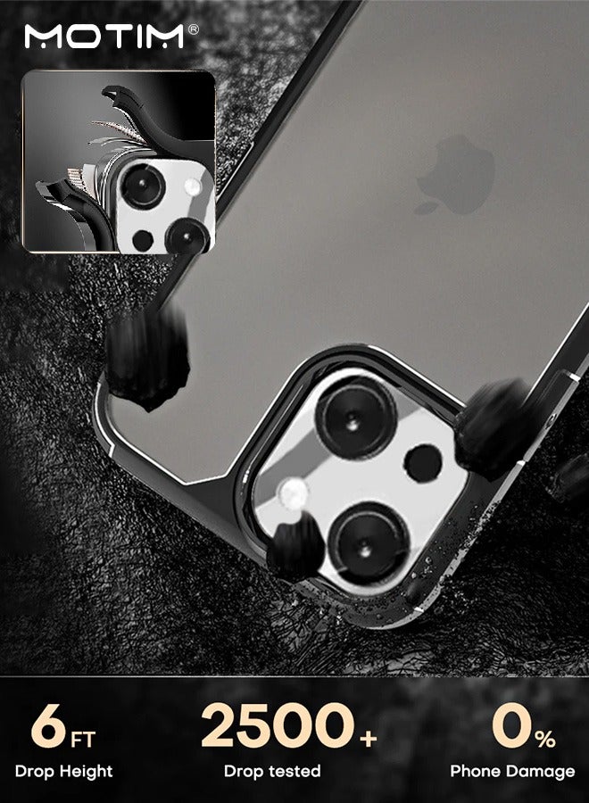 Motim 5 in 1 Phone Case Compatible for iPhone 14/14 Plus Drop Protection Shockproof Slim Phone Case +2 Front Film +2 Screen Film - Image 2