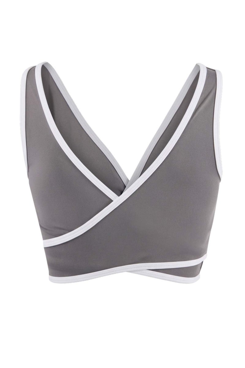 trendyol Gray Diver/Scuba Throw Cap Sports Bra Thmss26Ss00009 - Image 5