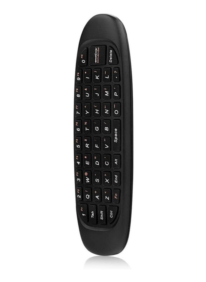 Universal Wireless TV Remote Control: Air Mouse with Keyboard for Smart TVs, Set-Top Boxes, Media Players, and More (Black) - Image 3
