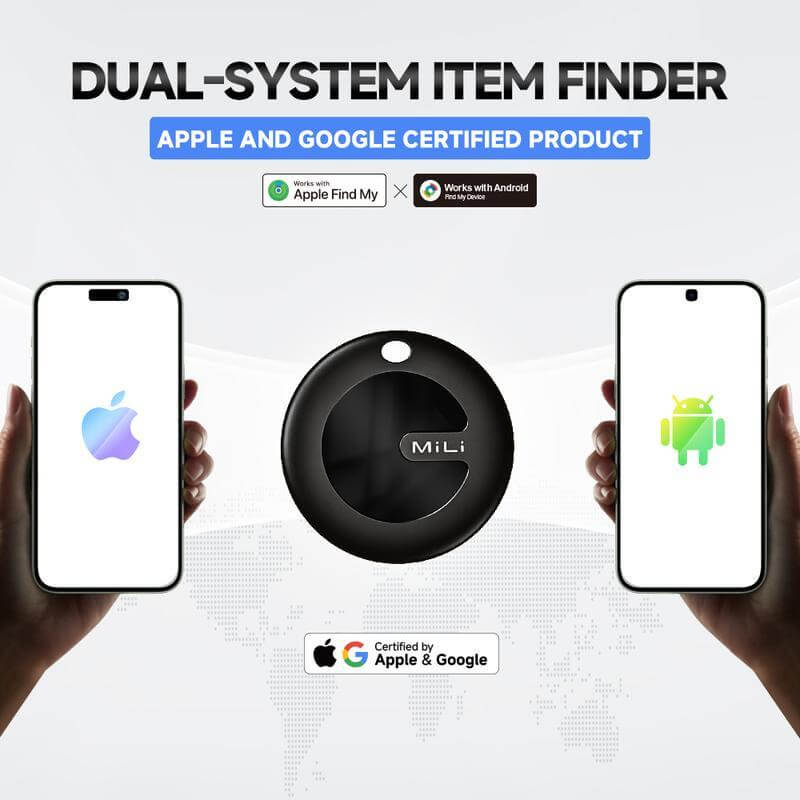 MiLi MiTag Bluetooth Tracker for Android, Google Certified Key Finder/Luggage Tracker/Item Locator, Smart Tracking Tag for Google Find My Device (Find Hub) App - Image 3
