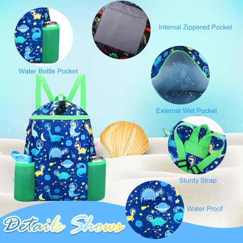 RHCPFOVR Panda Drawstring Backpack for Kids Drawstring Bags for Girls Swim Bag for Beach Swimming Pool Lightweight Draw String Bags Waterproof Sports Gym Bag With Two Water Bottle Holder - Image 3
