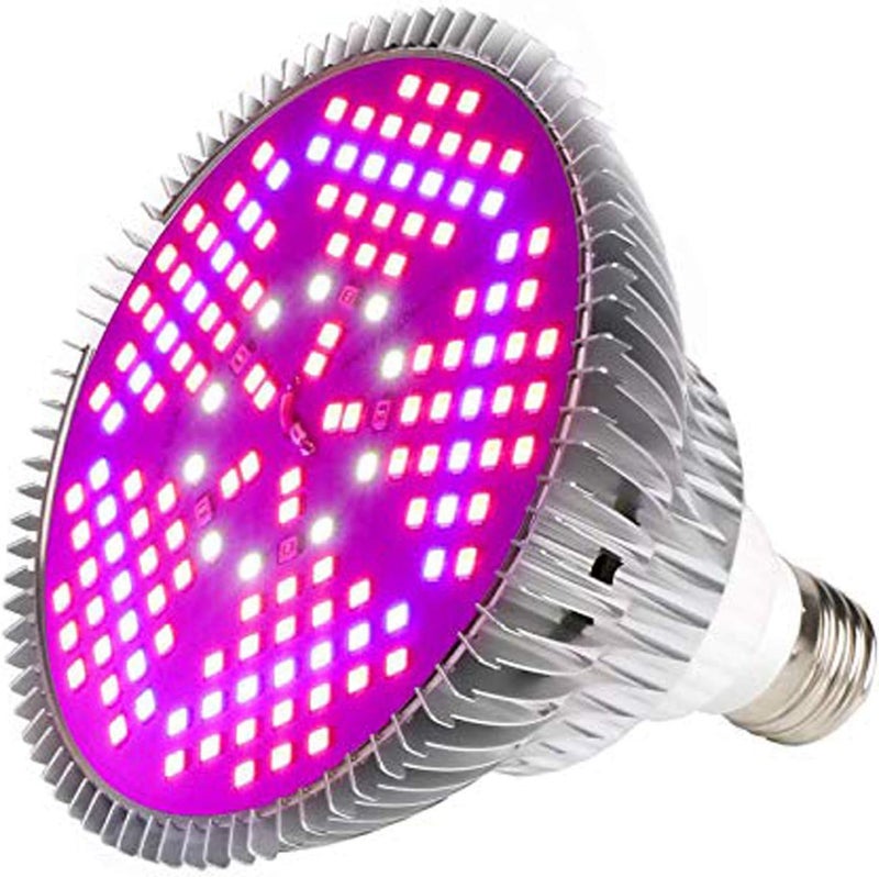 highydroLED 100W Led Grow Light Bulb Full Spectrum,Plant Light Bulb with 150 LEDs for Indoor Plants,E26/E27 Socket,Grow Lamp for Hydroponic Indoor Garden Greenhouse Succulent Veg Flower - Image 1
