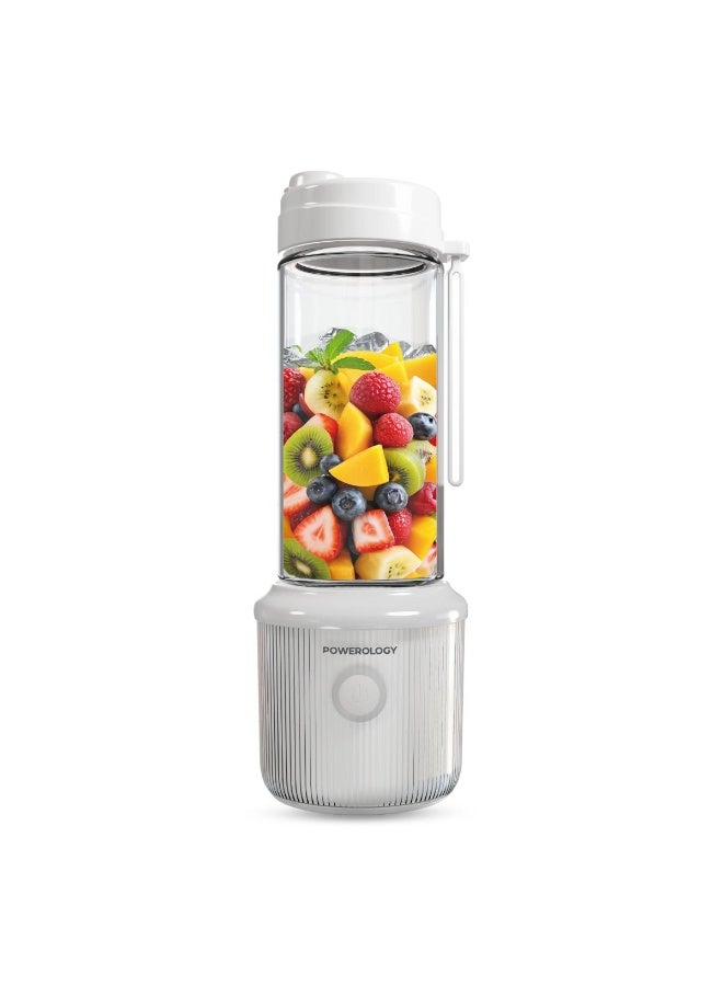 Powerlogy Powerology Press & Refresh Portable Blender 450ml USB-C Rechargeable 6-Blade Ice Crusher - Image 1