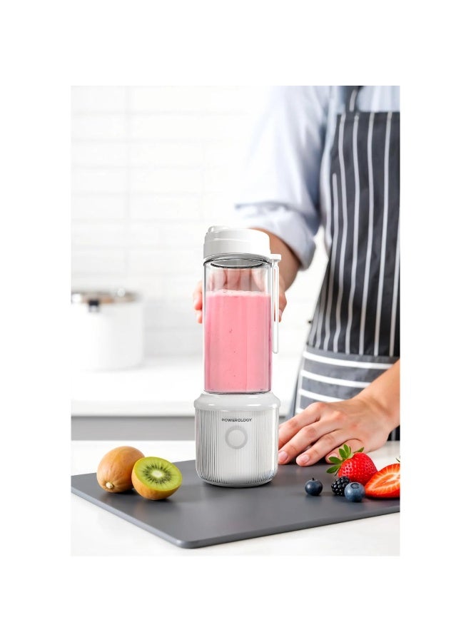 Powerlogy Powerology Press & Refresh Portable Blender 450ml USB-C Rechargeable 6-Blade Ice Crusher - Image 2
