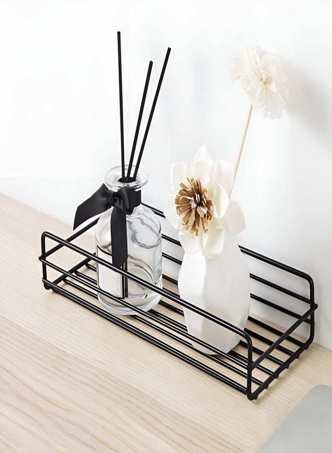 Oblivion Wall Mounted Soap Dish Holder - Self Adhesive Stainless Steel Bathroom Shelf with Magic Sticker, Kitchen Organizer Rack with 1 Shelf & 1 Hook - Image 2