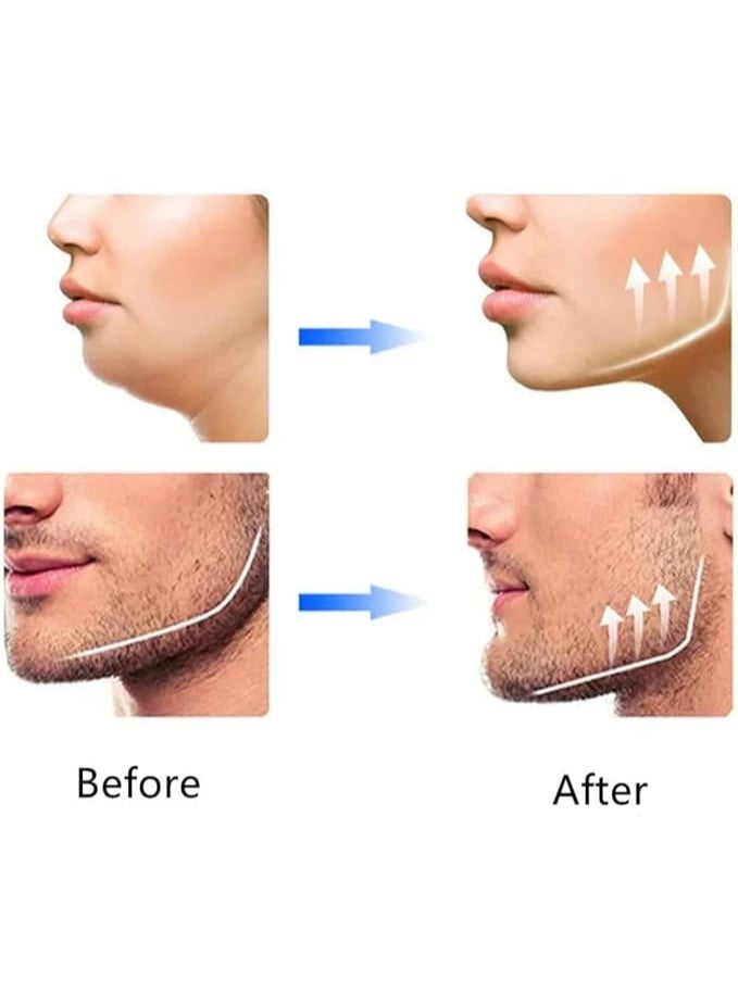 Jawline Exerciser & Face Toner for Men & Women – Silicone Jaw Exerciser with Hard Hygiene Case – Double Chin Reducer & Face Slimming Fitness Ball – Define Your Jawline & Tone Facial Muscles (Black) - Image 2