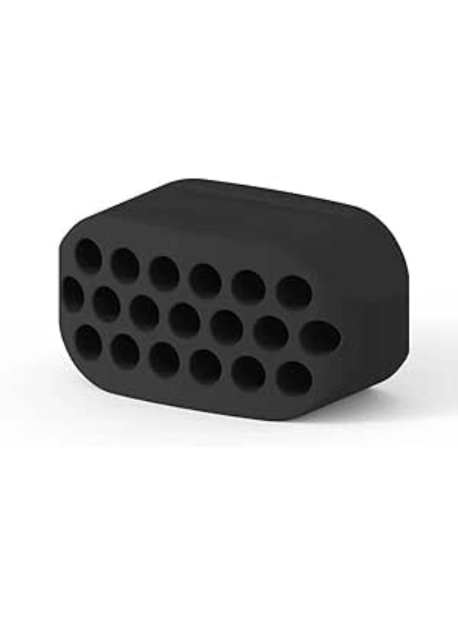 Jawline Exerciser & Face Toner for Men & Women – Silicone Jaw Exerciser with Hard Hygiene Case – Double Chin Reducer & Face Slimming Fitness Ball – Define Your Jawline & Tone Facial Muscles (Black) - Image 1