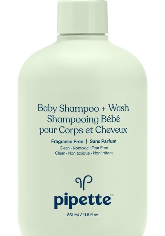 Pipette Baby Shampoo + Body Wash - Fragrance-Free - Image 1