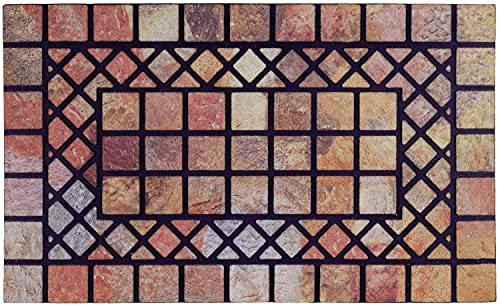 CHICHIC Welcome Door Mat 18 x 30 Inch Front Doormat Outdoors for Home Entrance Outdoors Mat for Outside Entry Way Doormat Entry Rugs, Heavy Duty Non Slip Rubber Back Low Profile, Colorful - Image 1