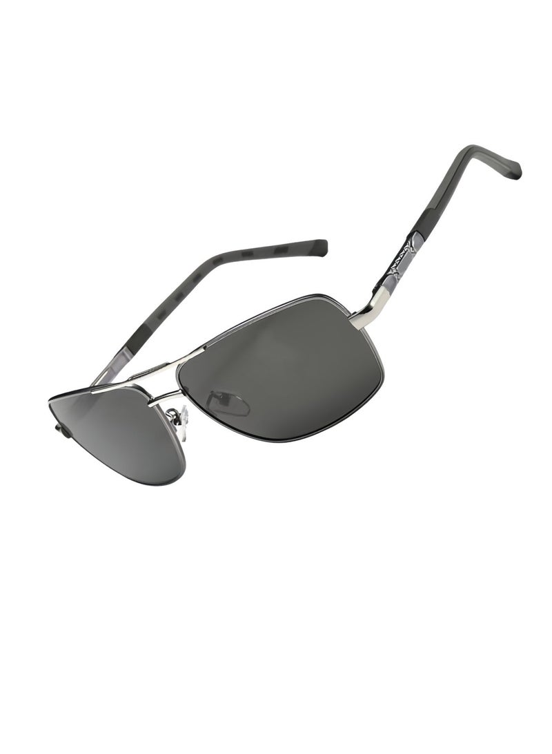 Men's sunglasses, polarized sunglasses, driver anti glare glasses, UV400 square sunglasses,glases for men， used for outdoor activities, beaches, travel, camping, and daily use - Image 3
