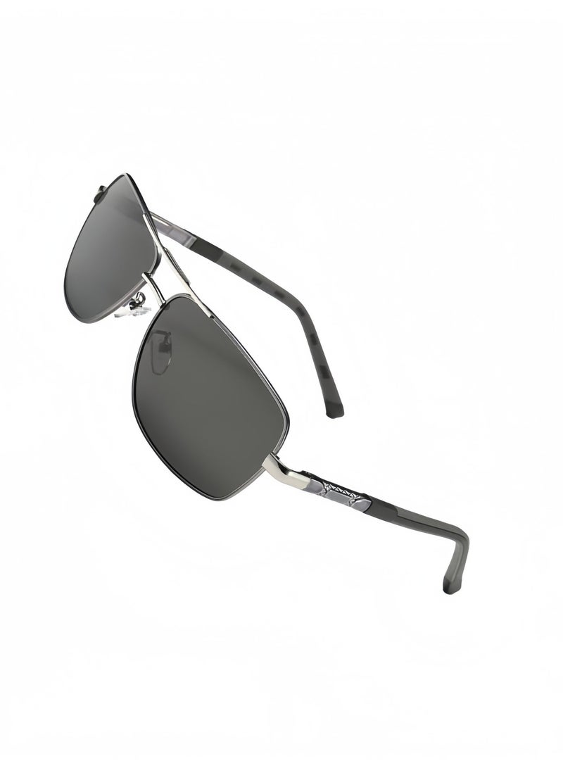 Men's sunglasses, polarized sunglasses, driver anti glare glasses, UV400 square sunglasses,glases for men， used for outdoor activities, beaches, travel, camping, and daily use - Image 2