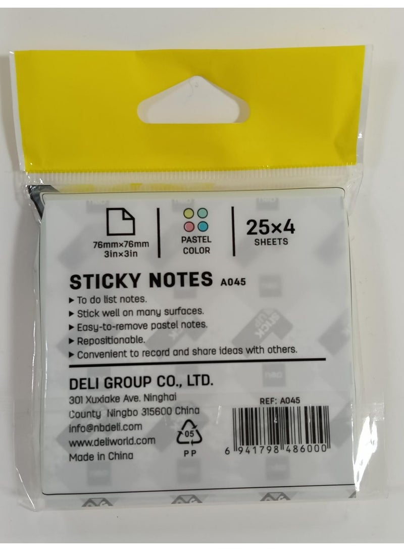 ديلي A045 ملاحظات لاصقة مسطرة 3 × 3 بوصة - Image 2