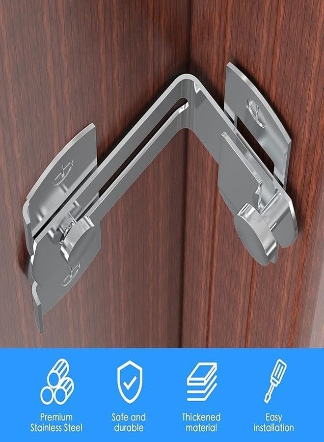 FEXONXA Barn Door Lock – 90 Degree Flip Latch for Sliding Doors, Windows, Gates & Cabinets – Heavy Duty Carbon Steel Door Latch with Screws – Privacy Lock for Barn, Garage & Outdoor Use - Image 3