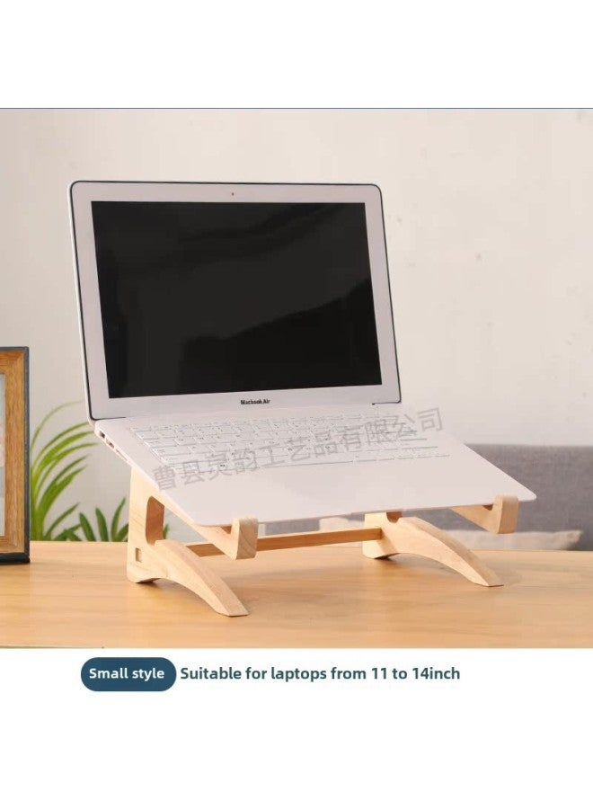 Laptop Cooling Bracket Desktop Bracket Rubber Wood Portable Computer Bracket Solid Wood Wholesale-Color:Large Pine Style  - Image 5