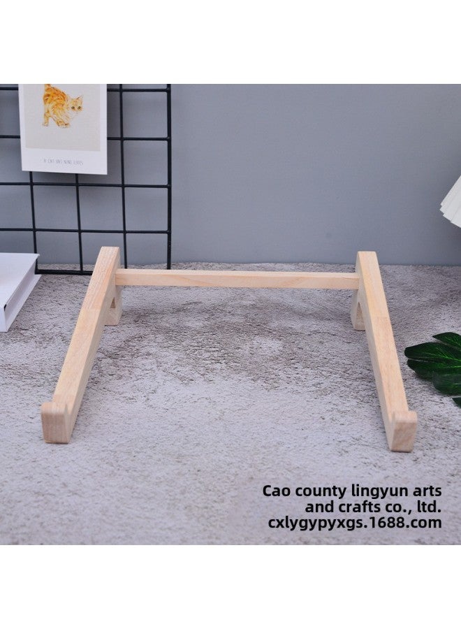 Laptop Cooling Bracket Desktop Bracket Rubber Wood Portable Computer Bracket Solid Wood Wholesale-Color:Large Pine Style  - Image 2