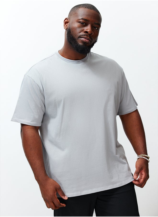 Plus Size Grey Oversize/Wide Cut 100% Labeled T-Shirt TMNSS24BF00003 - pzsku/Z57217FE5D729B8419565Z/45/_/1739718370/9cf90d69-2bfc-4777-a074-e1f71c68074f