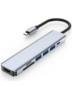 Wozlo Type-C To 4K Ultra HD 1080P HDMI USB Multiplexer SD TF Card Reader Pd 87W Converter Hub Adapter  - Image 3
