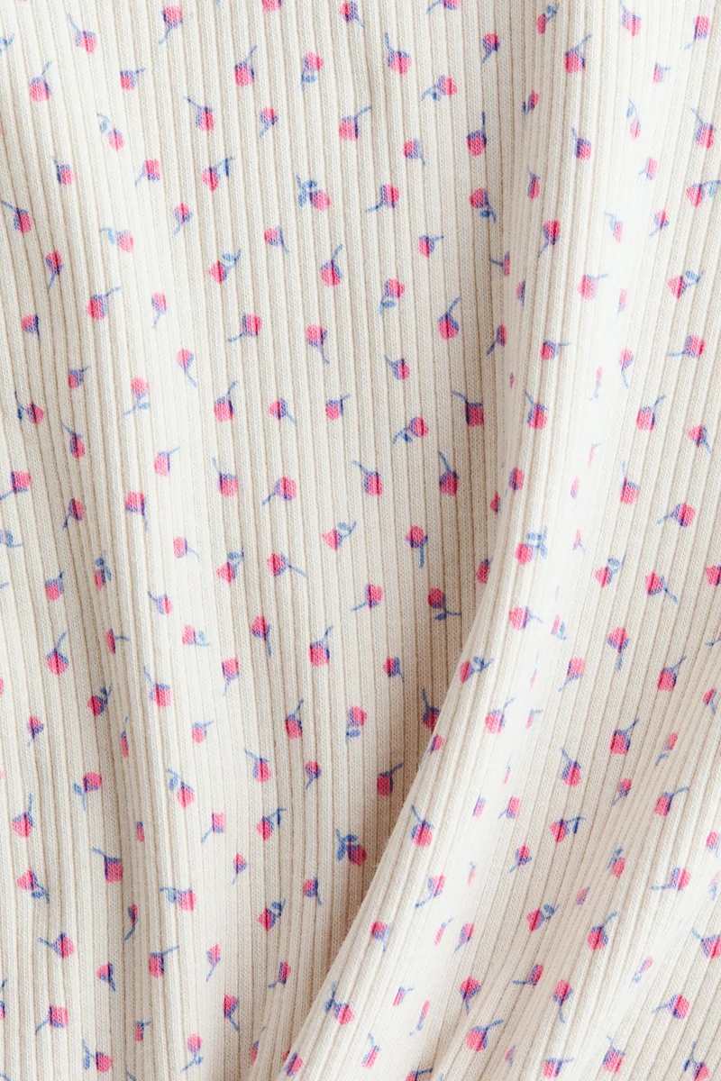 اتش اند ام بلوزة من القطن المرن