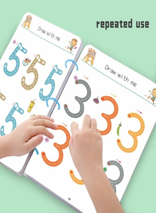 CHIRANSI مجموعة كتب شيرانسي السحرية للتتبع، كتاب تدريب على التحكم في قلم الكتابة اليدوية، كتاب تدريب قابل لإعادة الاستخدام للتتبع، كتاب تعليمي مبكر للأطفال (عبوة من 1) (كتاب التتبع السحري) - Image 5